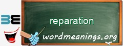 WordMeaning blackboard for reparation